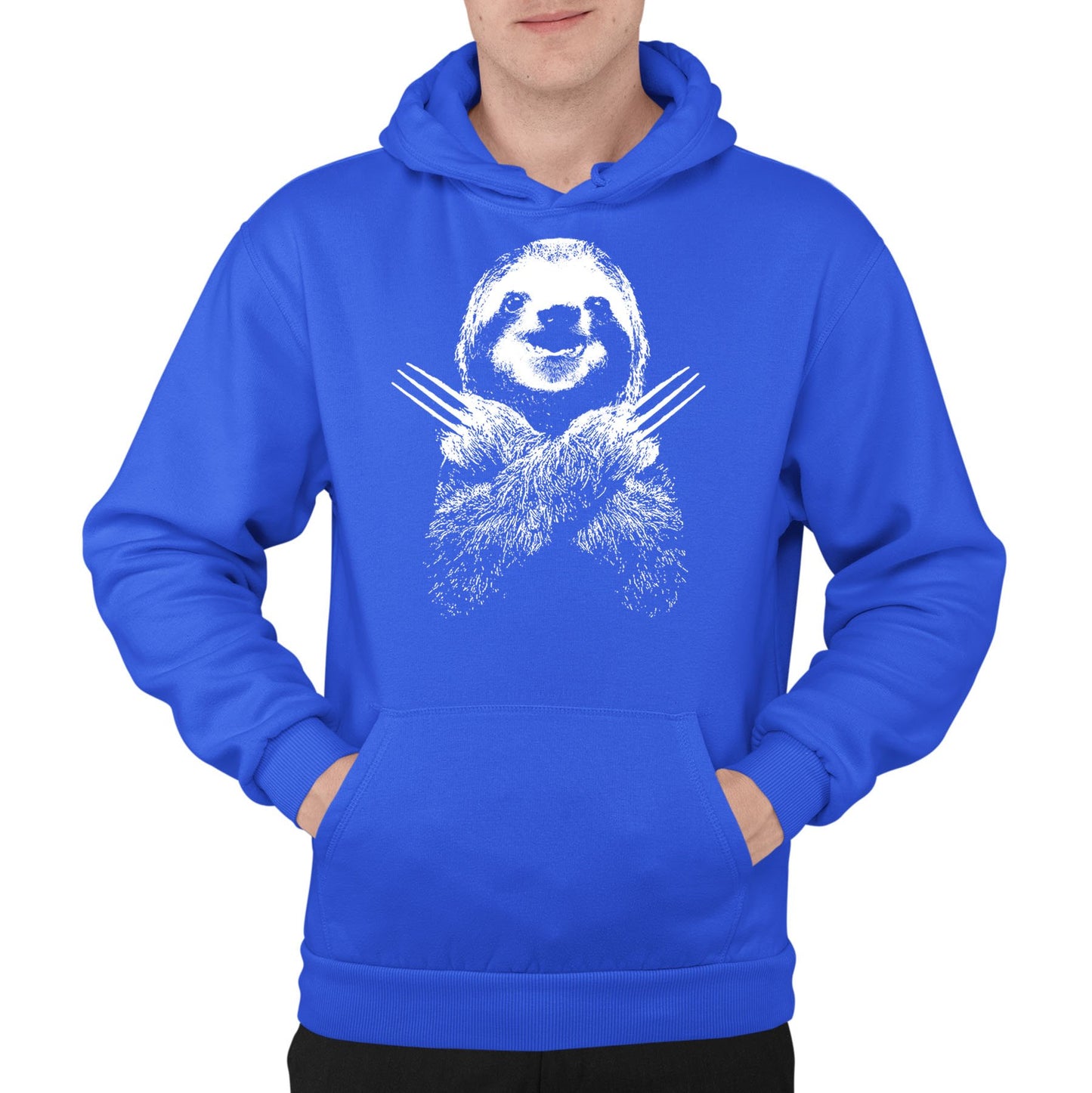 Wolversloth Mens Pullover Hoodie