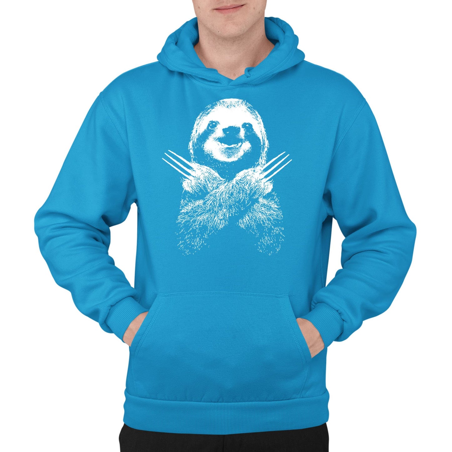 Wolversloth Mens Pullover Hoodie