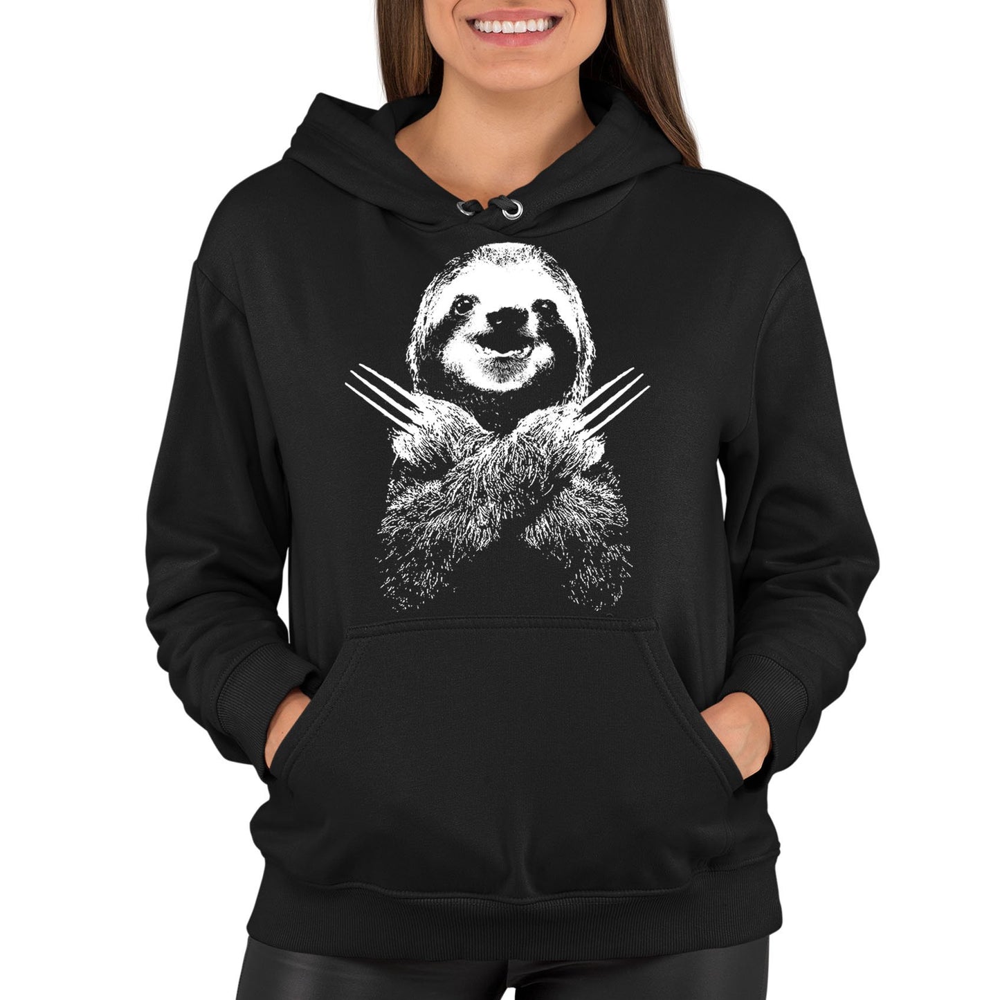 Wolversloth Womens Pullover Hoodie