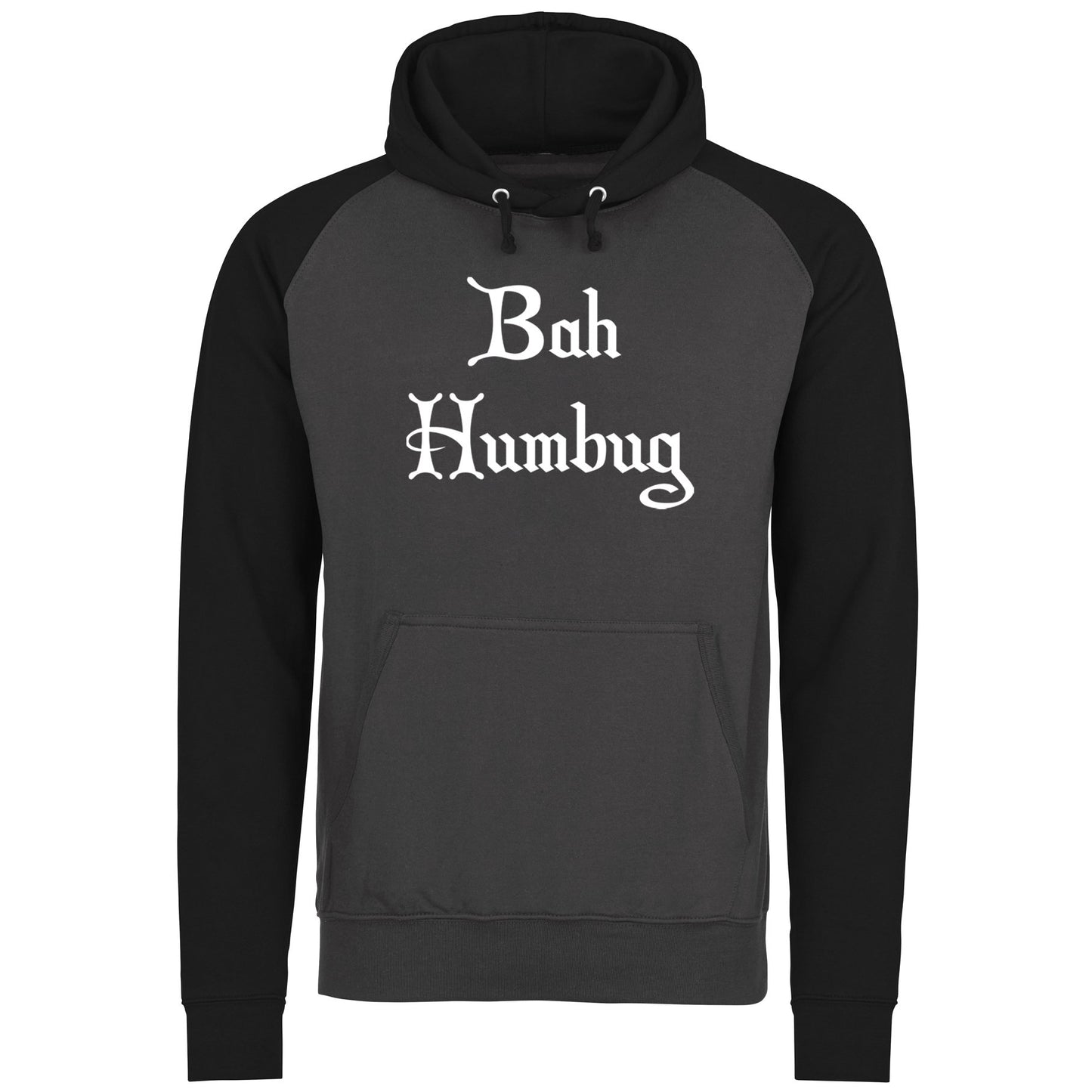 Bah Humbug Scrooge Christmas Baseball Hoodie