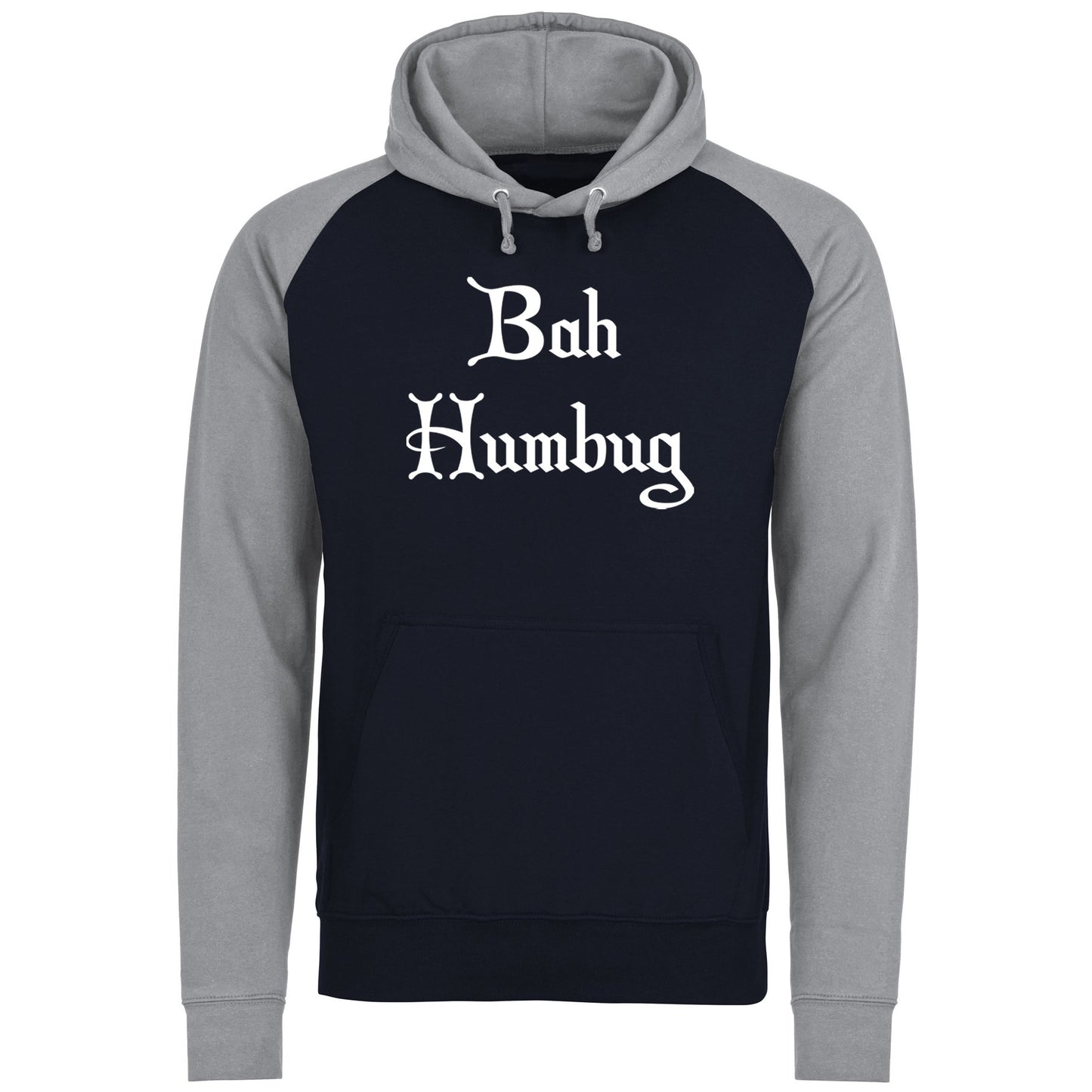 Bah Humbug Scrooge Christmas Baseball Hoodie