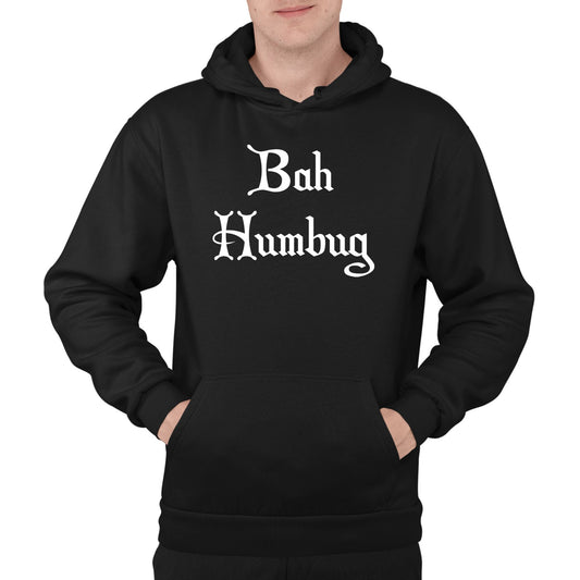 Bah Humbug Scrooge Christmas Mens Pullover Hoodie