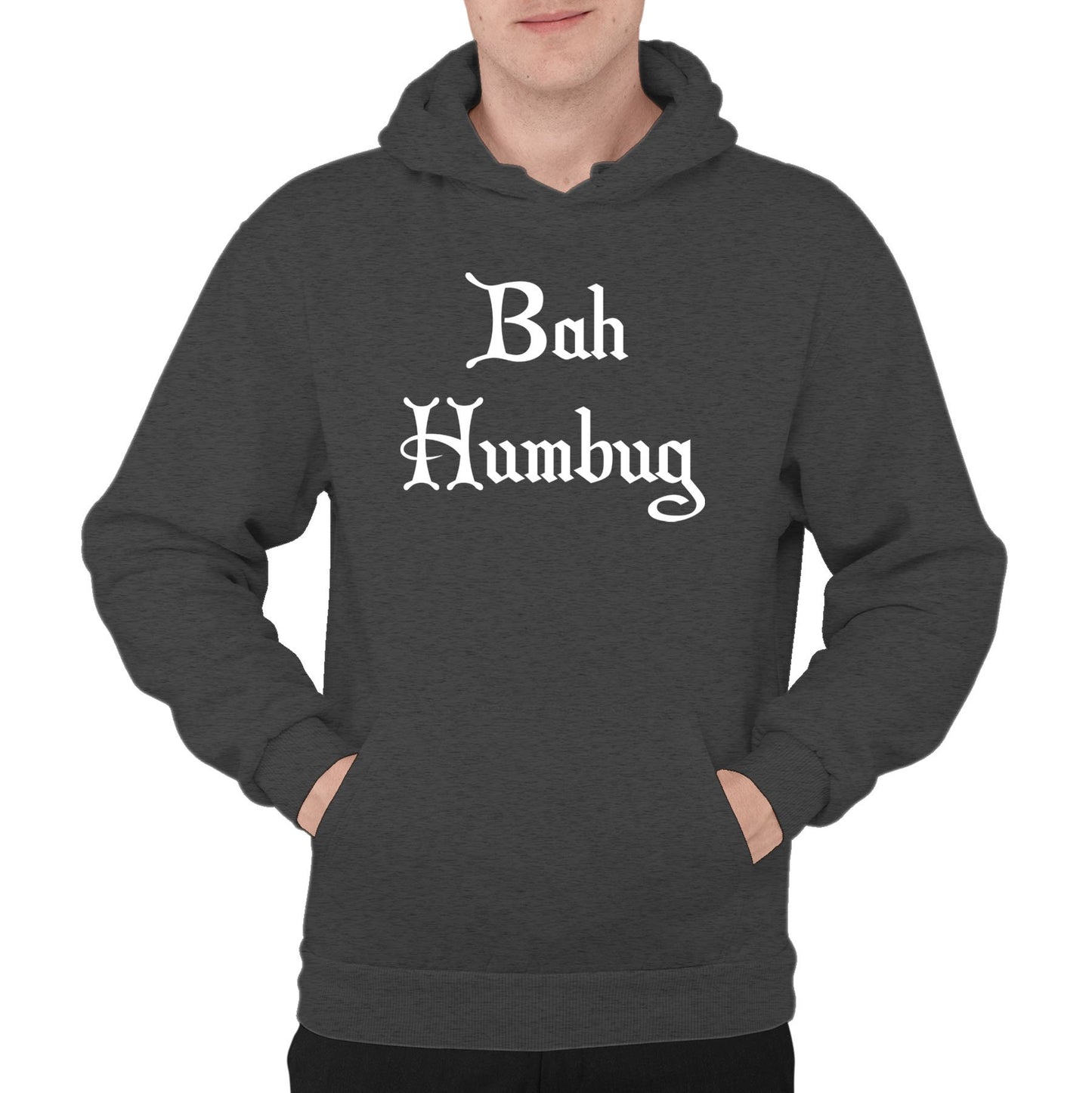 Bah Humbug Scrooge Christmas Mens Pullover Hoodie