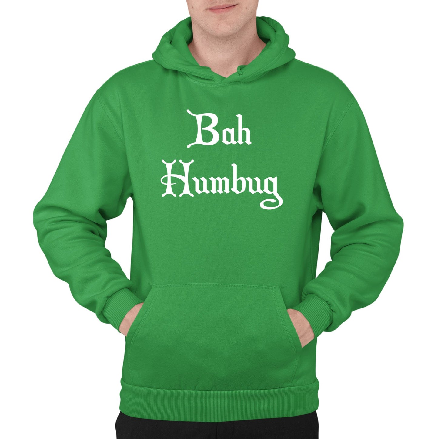 Bah Humbug Scrooge Christmas Mens Pullover Hoodie