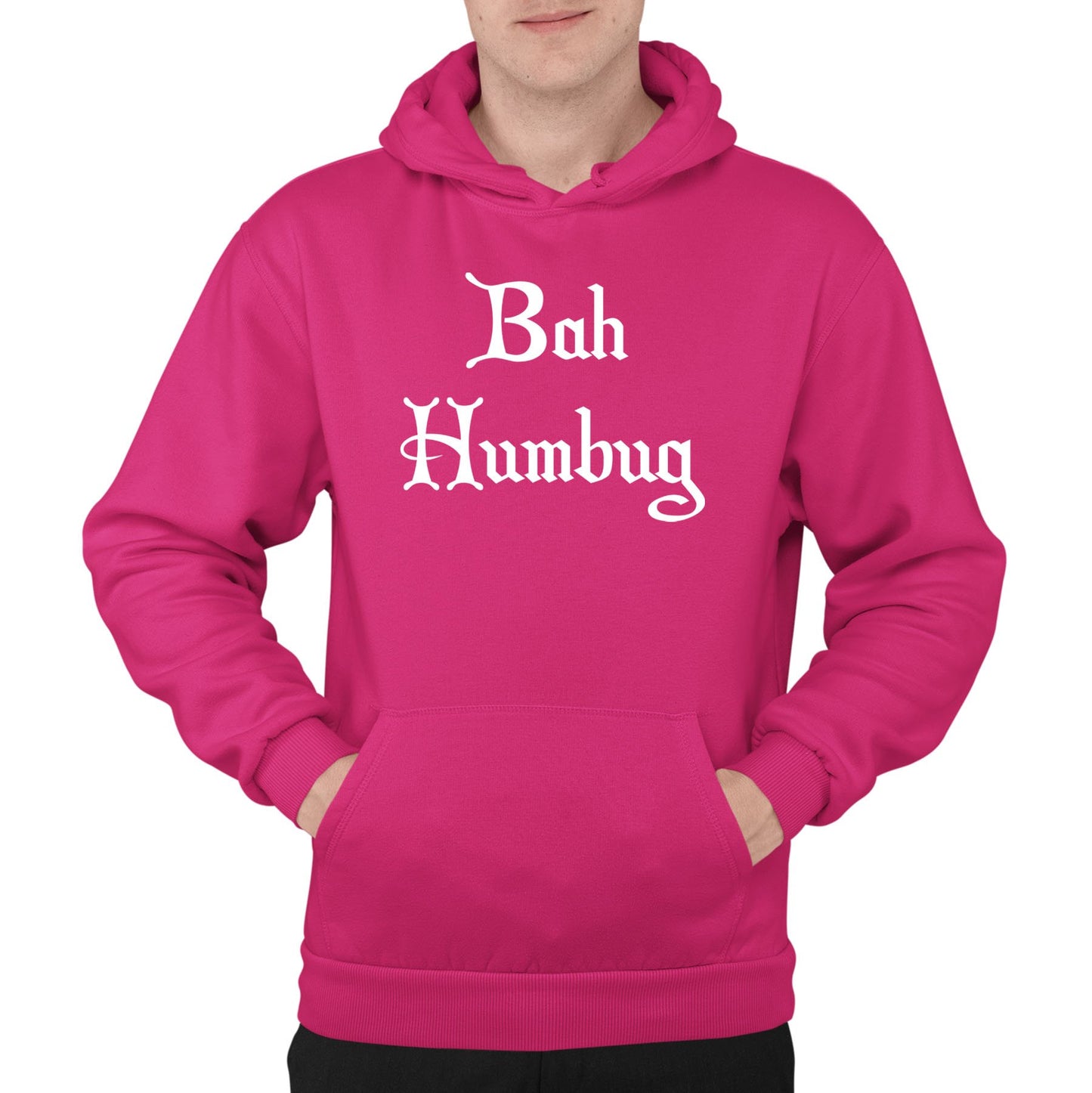 Bah Humbug Scrooge Christmas Mens Pullover Hoodie