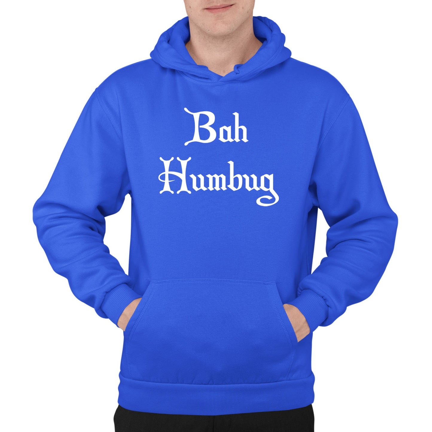 Bah Humbug Scrooge Christmas Mens Pullover Hoodie