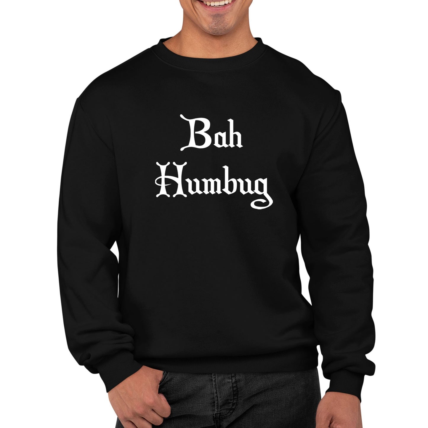 Bah Humbug Scrooge Christmas Mens Sweatshirt