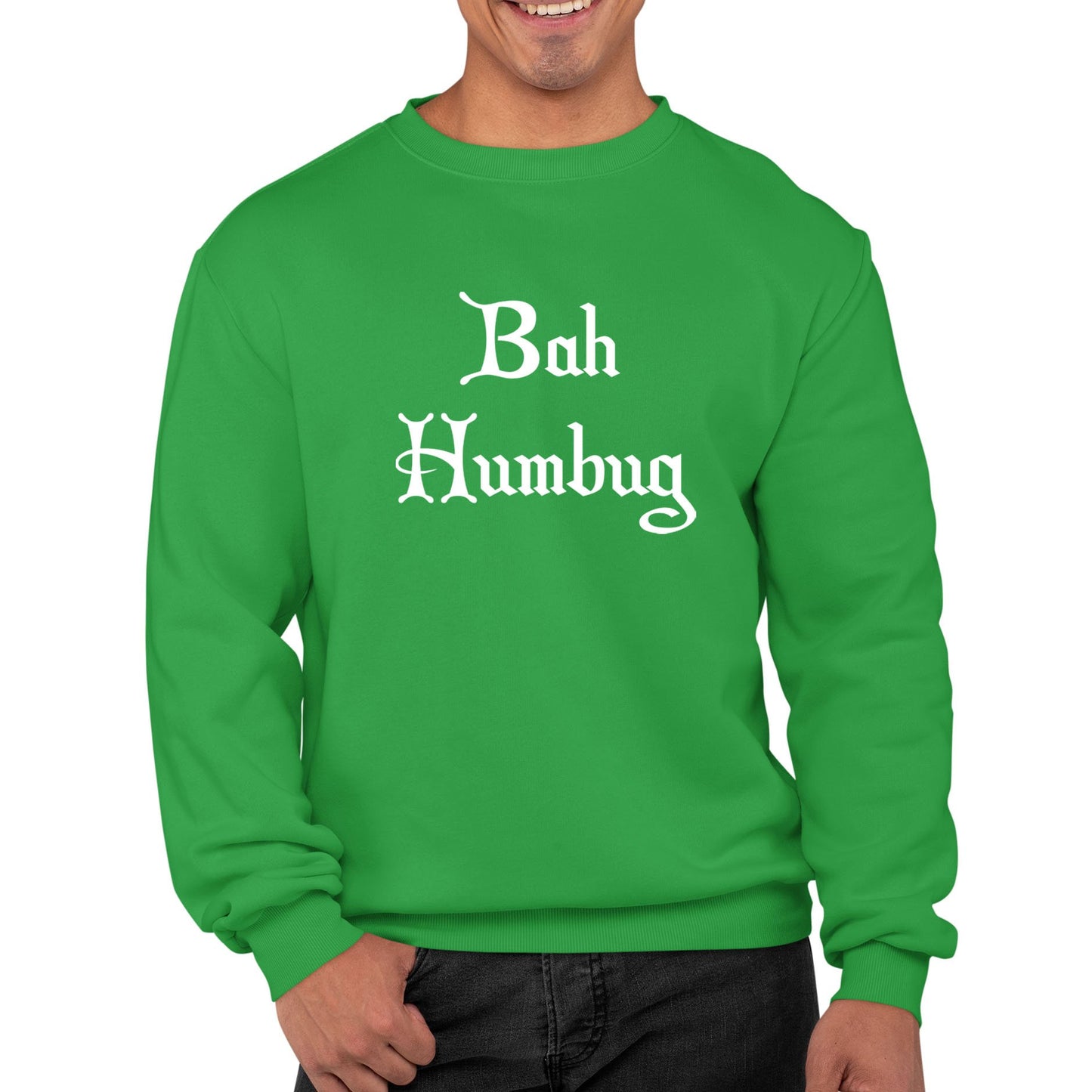 Bah Humbug Scrooge Christmas Mens Sweatshirt