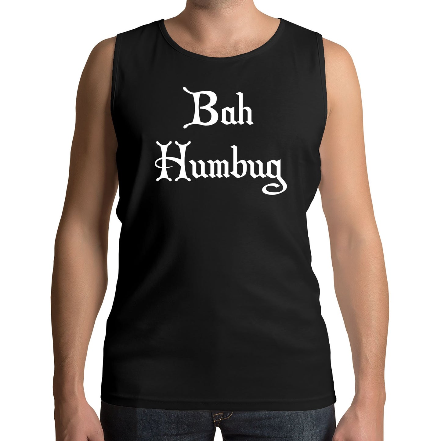 Bah Humbug Scrooge Christmas Mens Vest