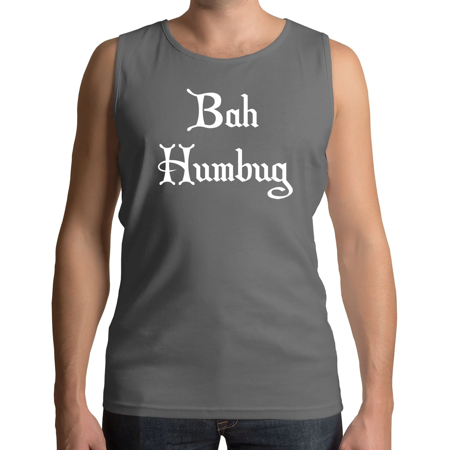 Bah Humbug Scrooge Christmas Mens Vest