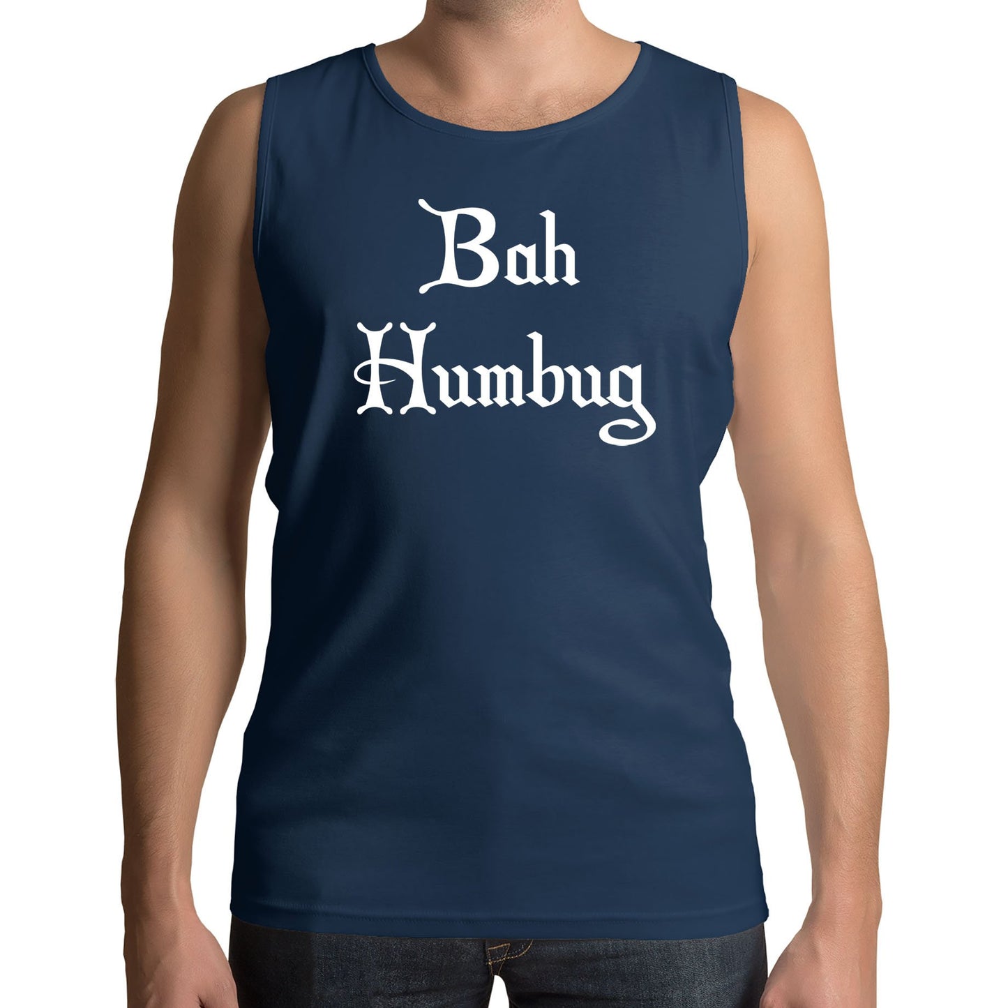 Bah Humbug Scrooge Christmas Mens Vest