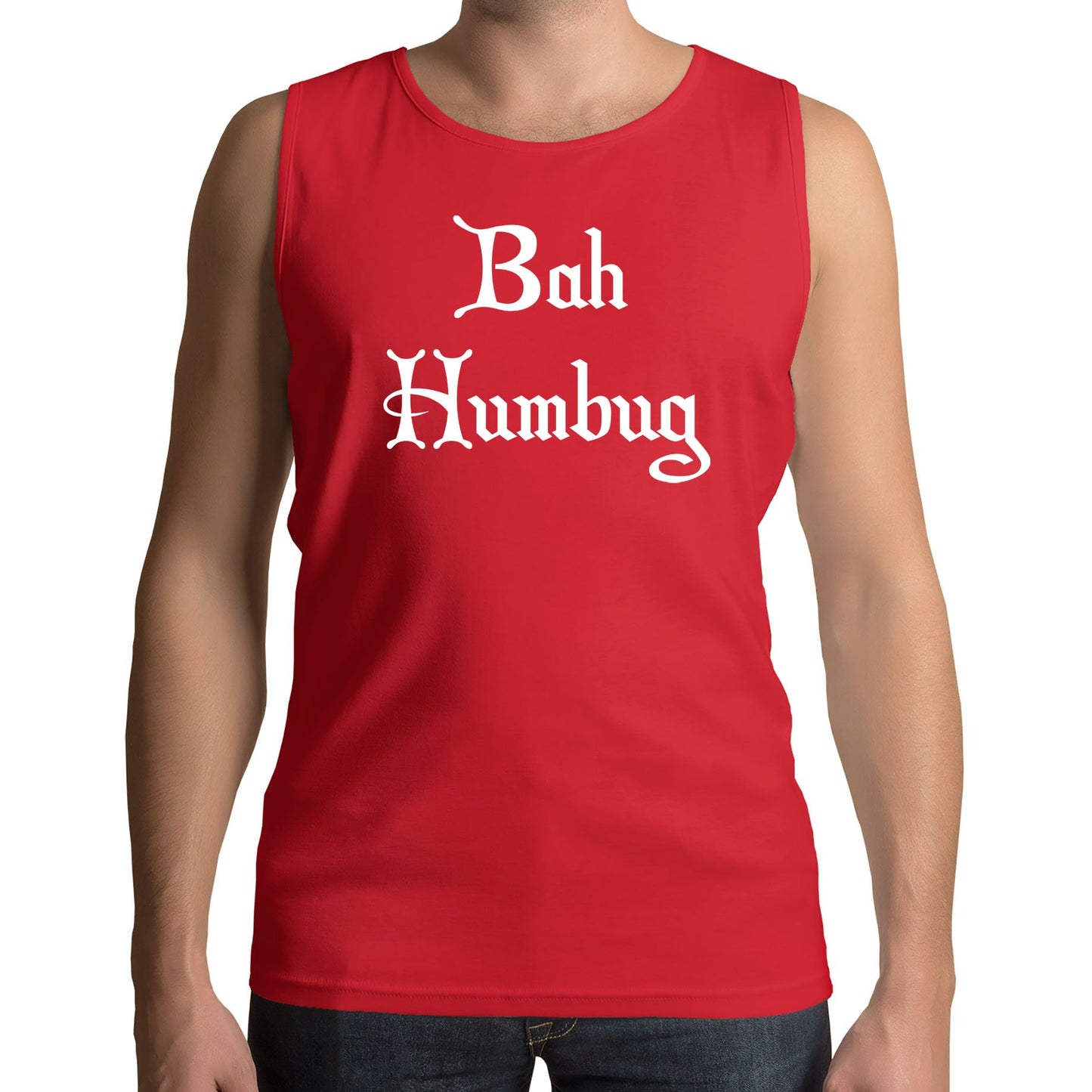 Bah Humbug Scrooge Christmas Mens Vest