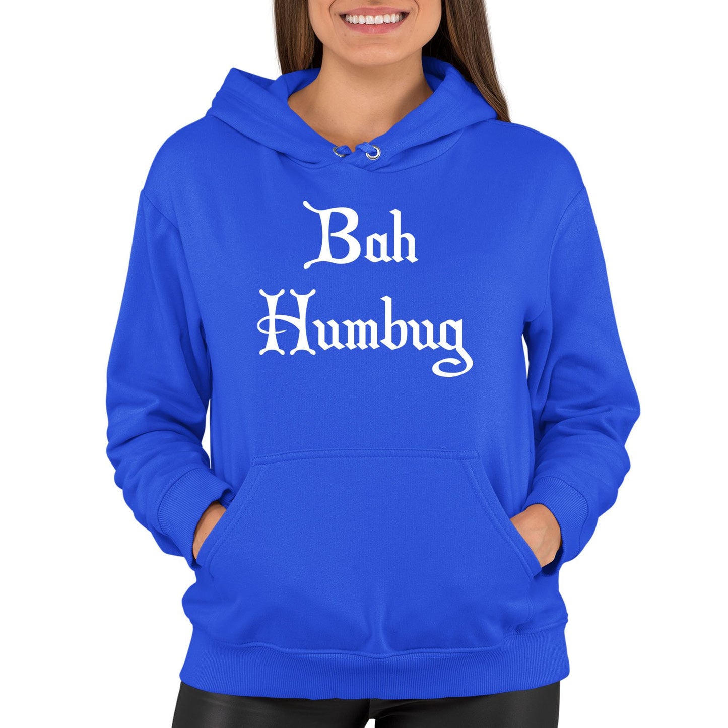 Bah Humbug Scrooge Christmas Womens Pullover Hoodie