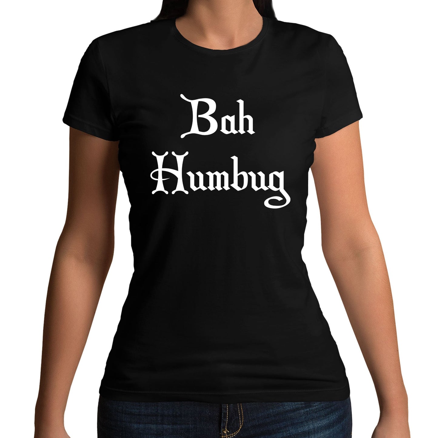 Bah Humbug Scrooge Christmas Womens T-shirt