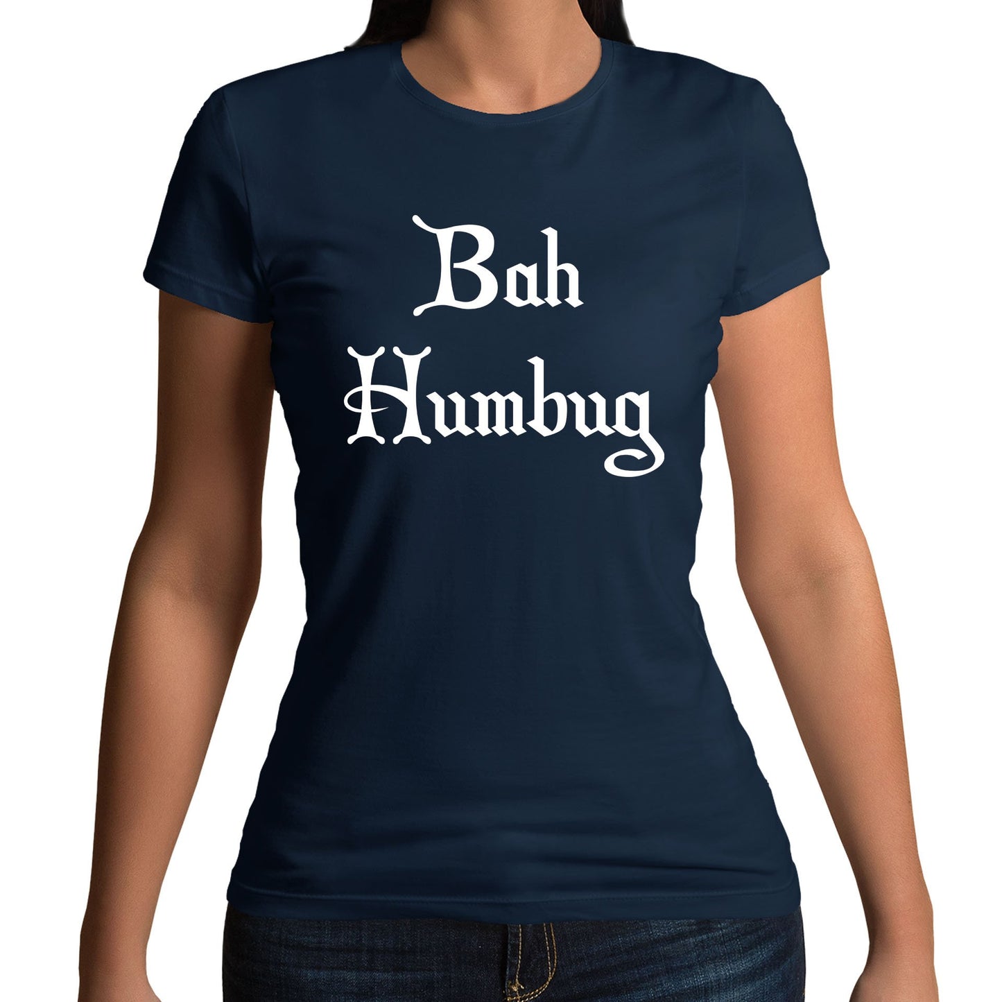 Bah Humbug Scrooge Christmas Womens T-shirt