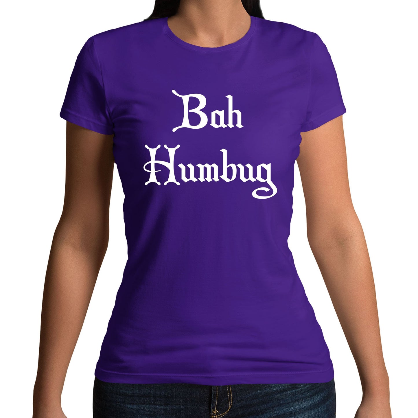 Bah Humbug Scrooge Christmas Womens T-shirt