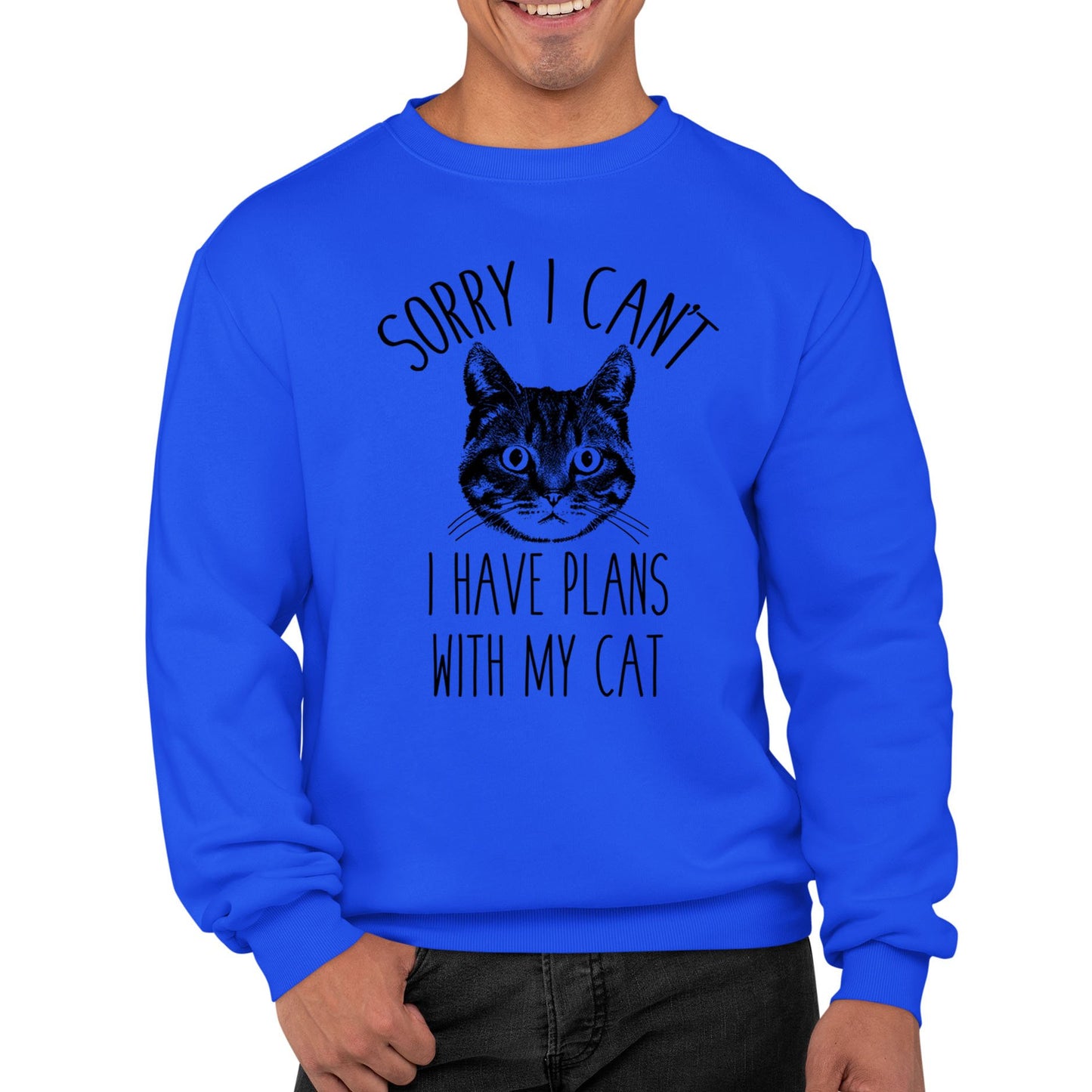 Cat Plans Mens Sweatshirt