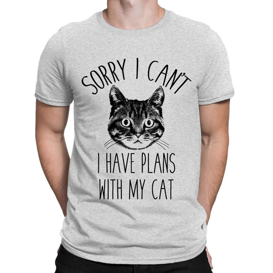 Cat Plans Mens T-shirt