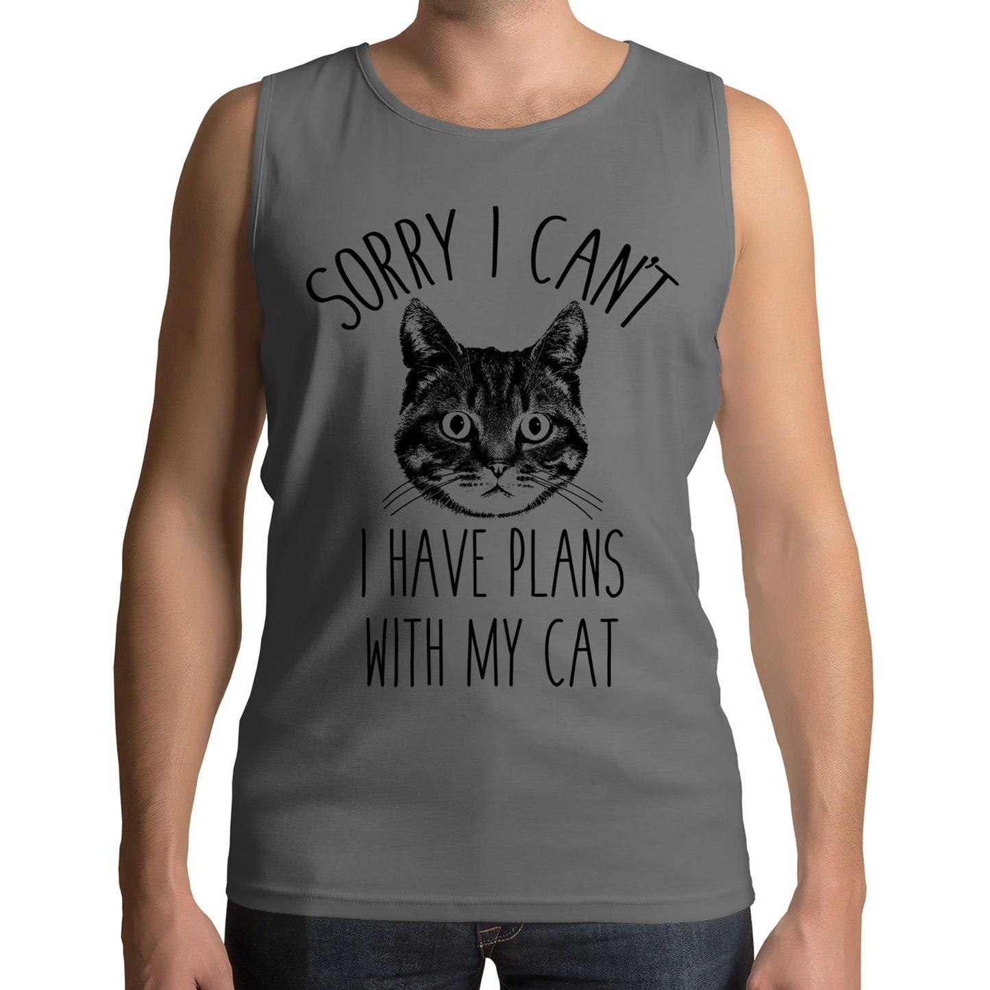 Cat Plans Mens Vest