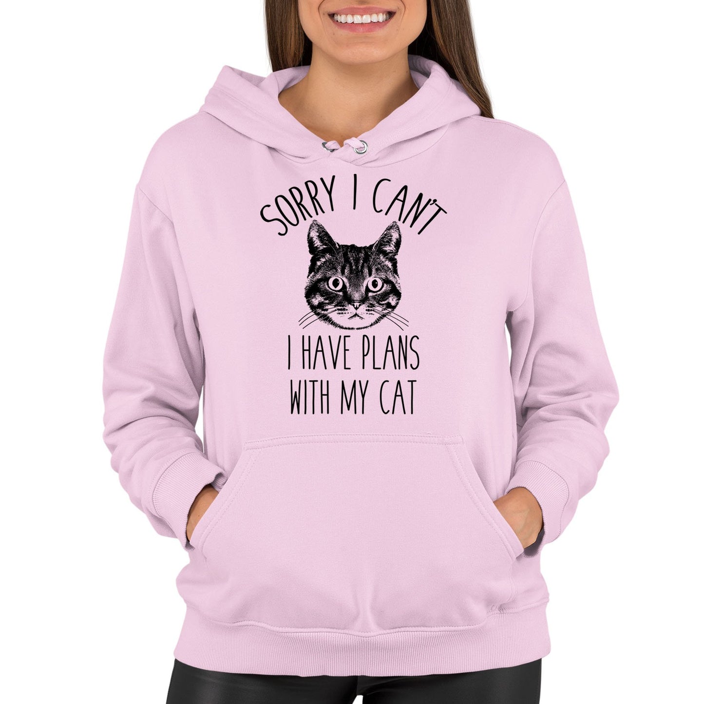 Cat Plans Womens Pullover Hoodie