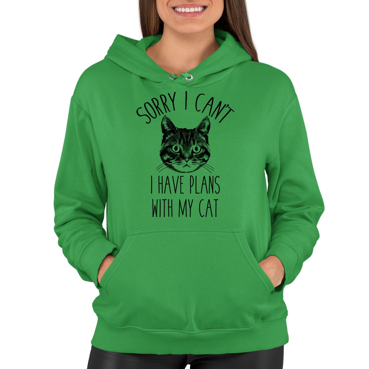 Cat Plans Womens Pullover Hoodie