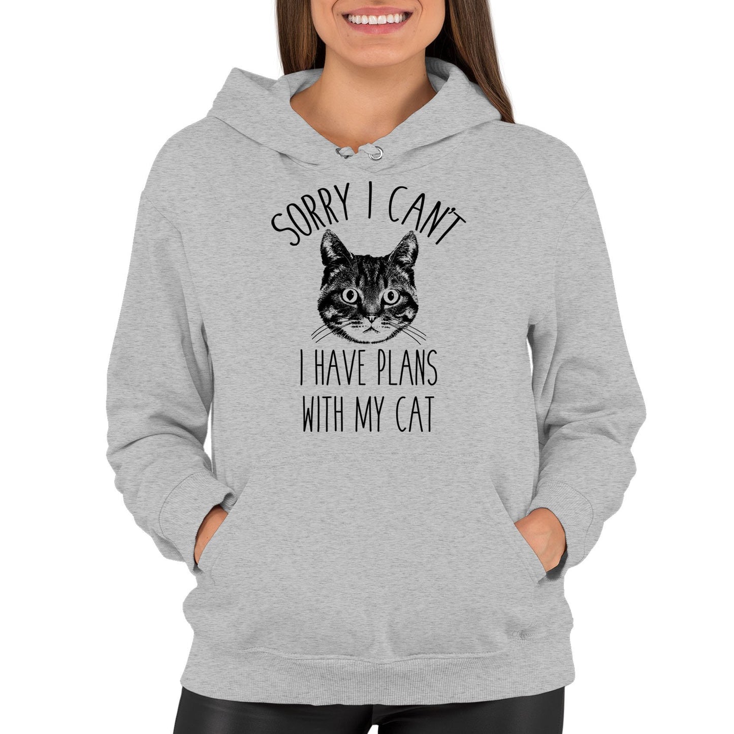 Cat Plans Womens Pullover Hoodie