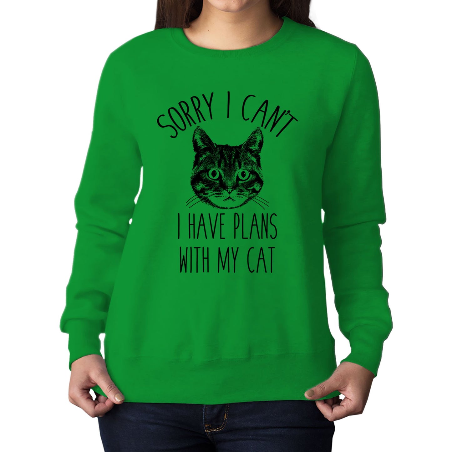 Cat Plans Womens Sweatshirt