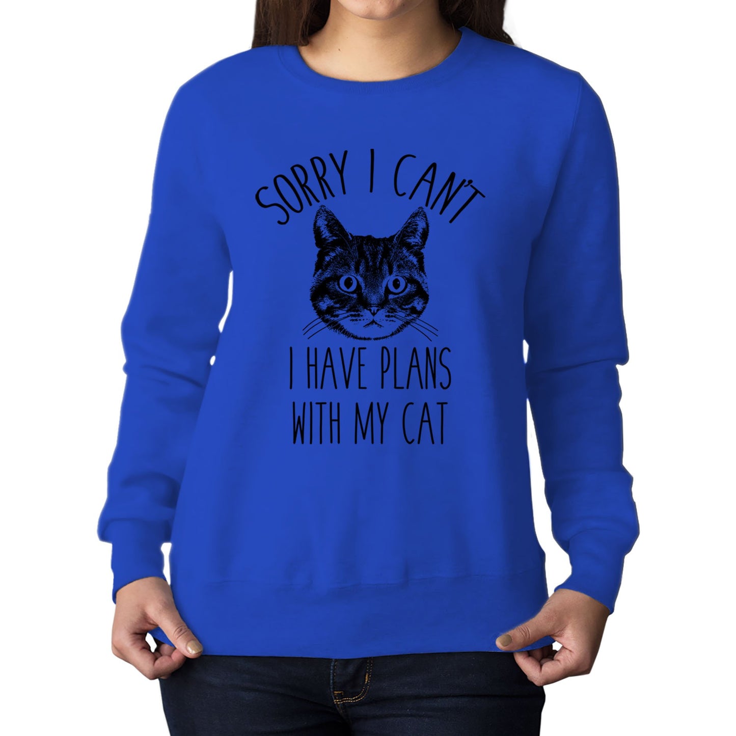 Cat Plans Womens Sweatshirt