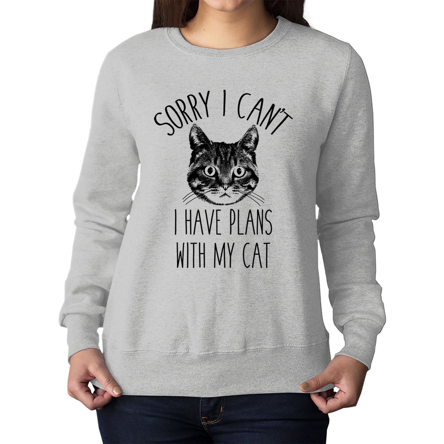 Cat Plans Womens Sweatshirt