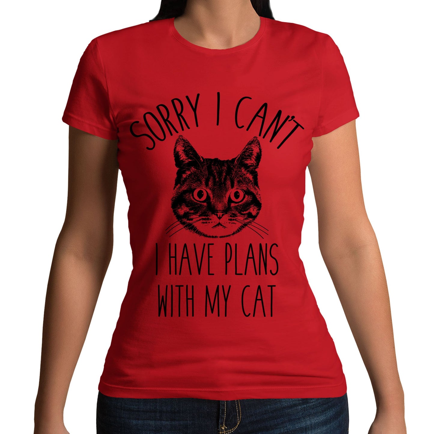 Cat Plans Womens T-shirt