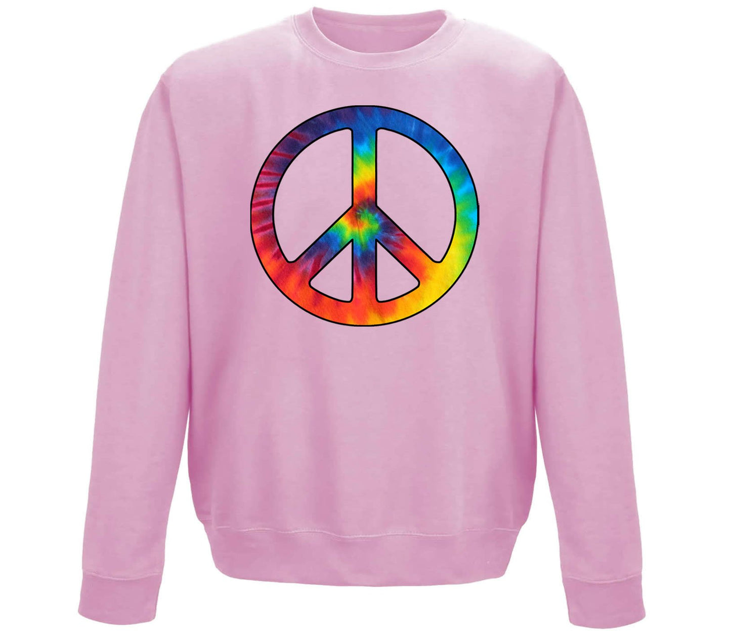 Tie Dye Peace Symbol Childrens Sweatshirt