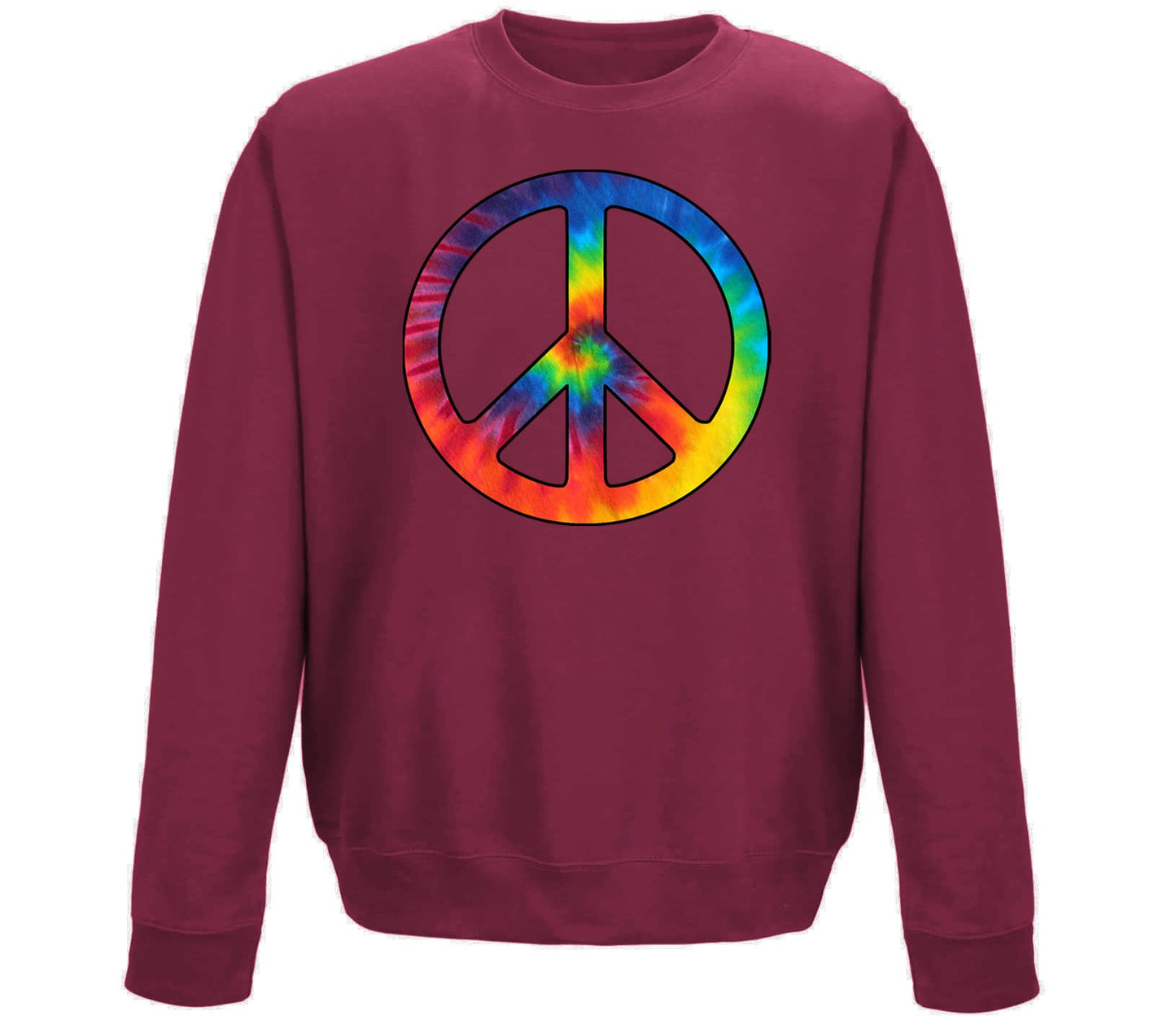 Tie Dye Peace Symbol Childrens Sweatshirt