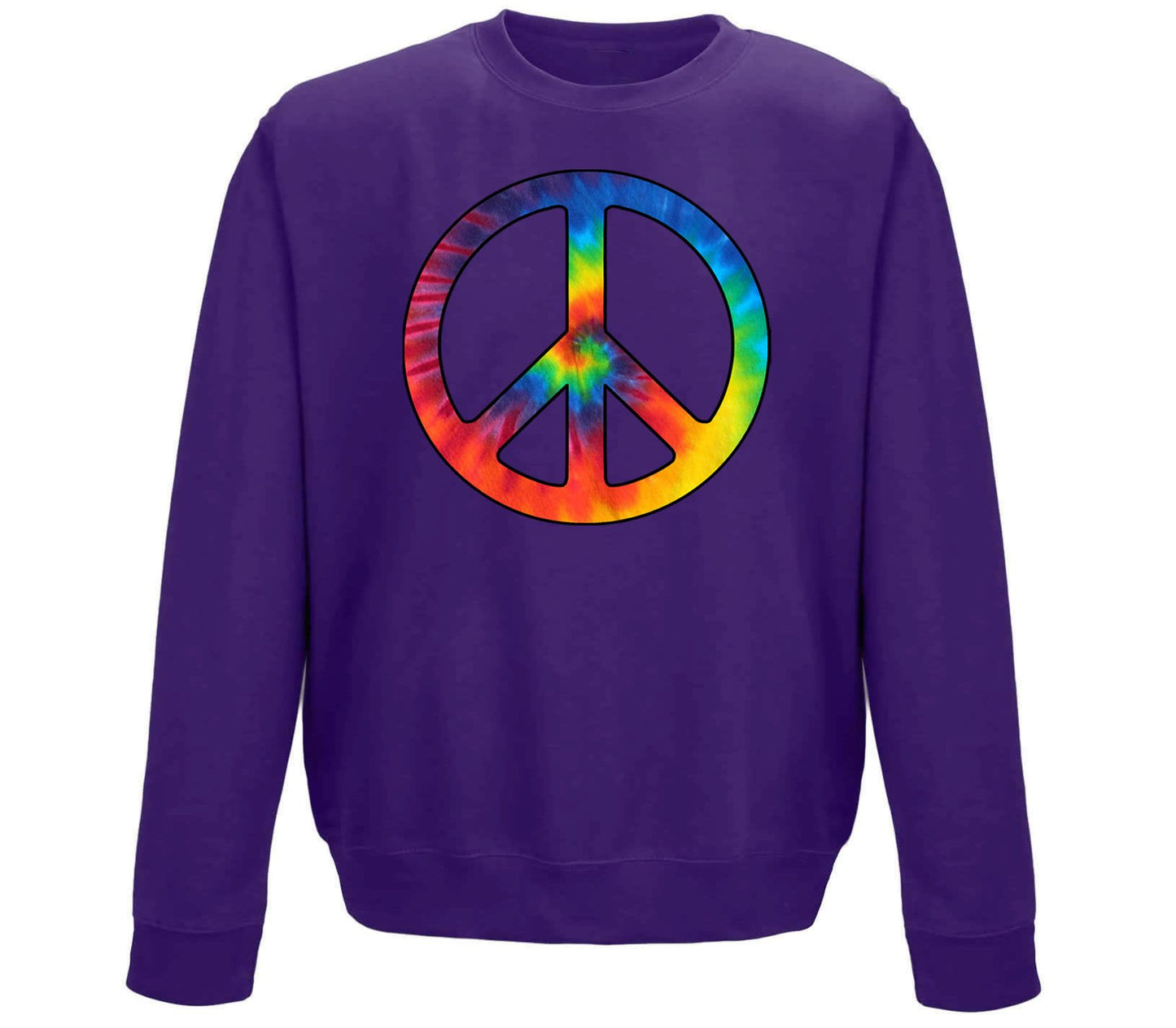 Tie Dye Peace Symbol Childrens Sweatshirt