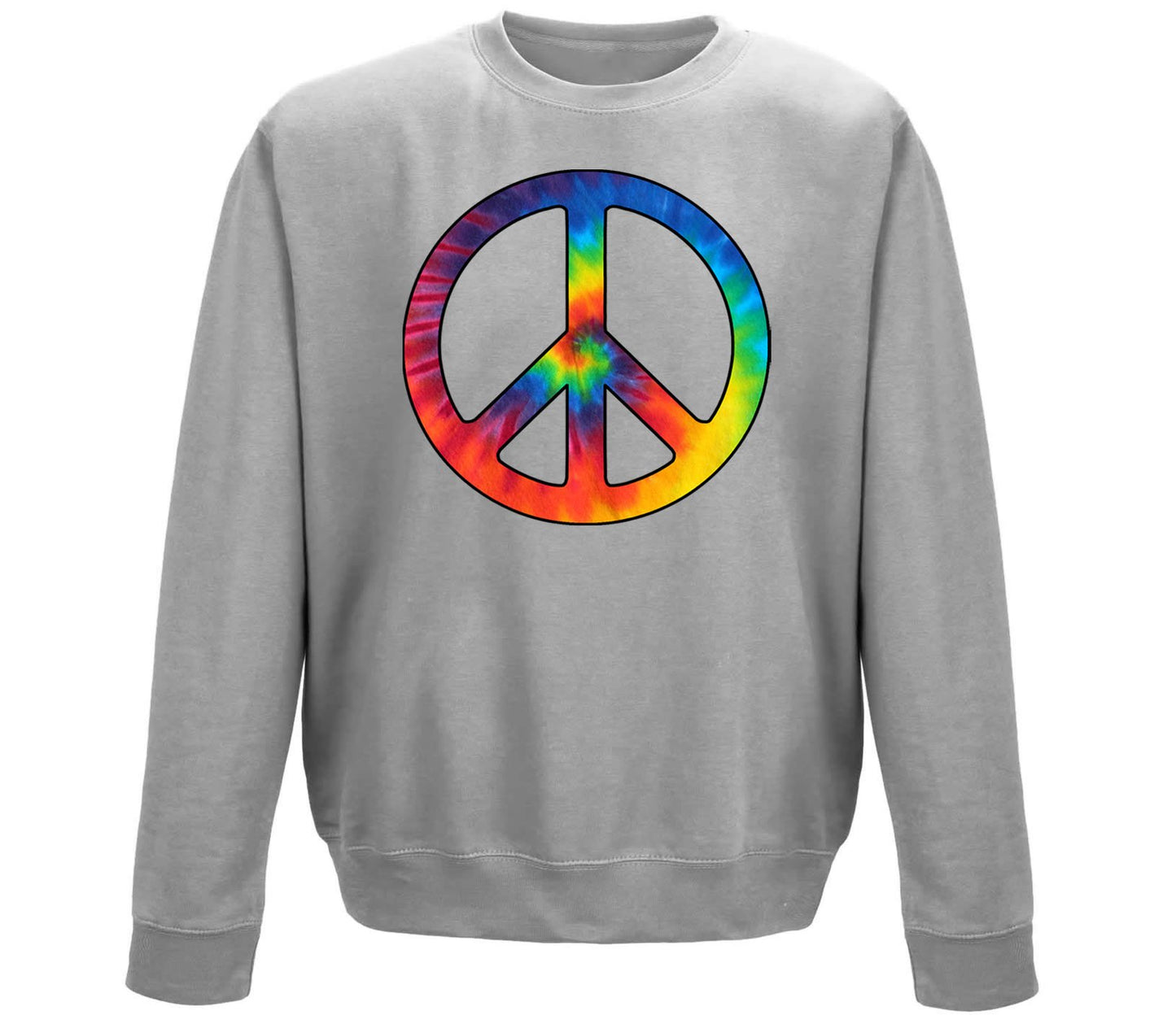 Tie Dye Peace Symbol Childrens Sweatshirt