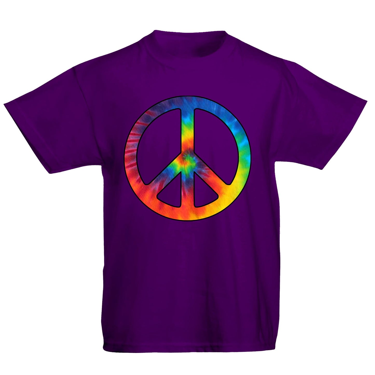 Tie Dye Peace Symbol Kids T-shirt