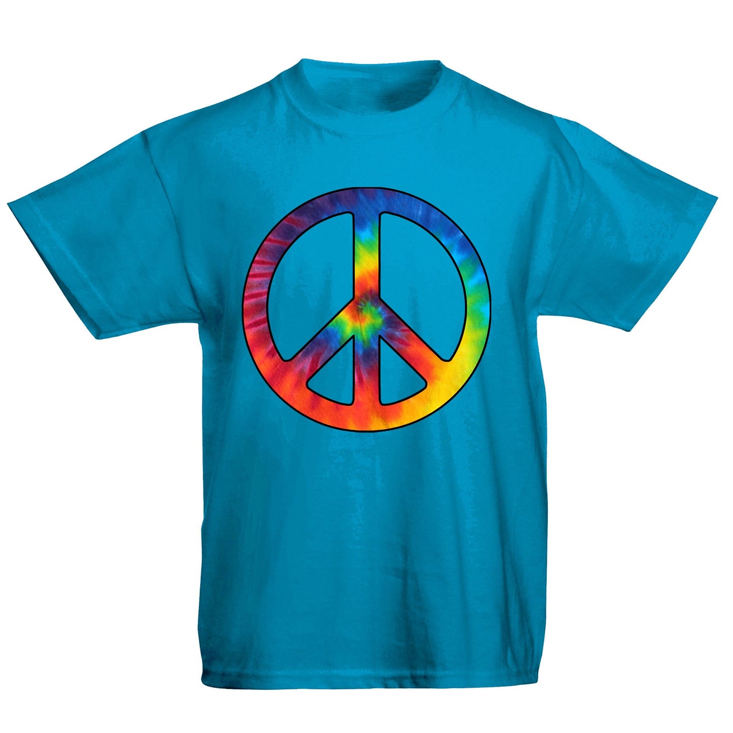 Tie Dye Peace Symbol Kids T-shirt