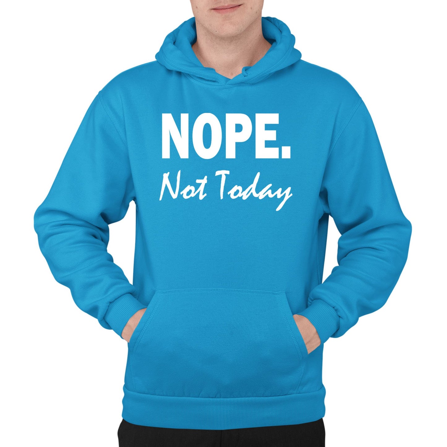 Nope Not Today Mens Pullover Hoodie