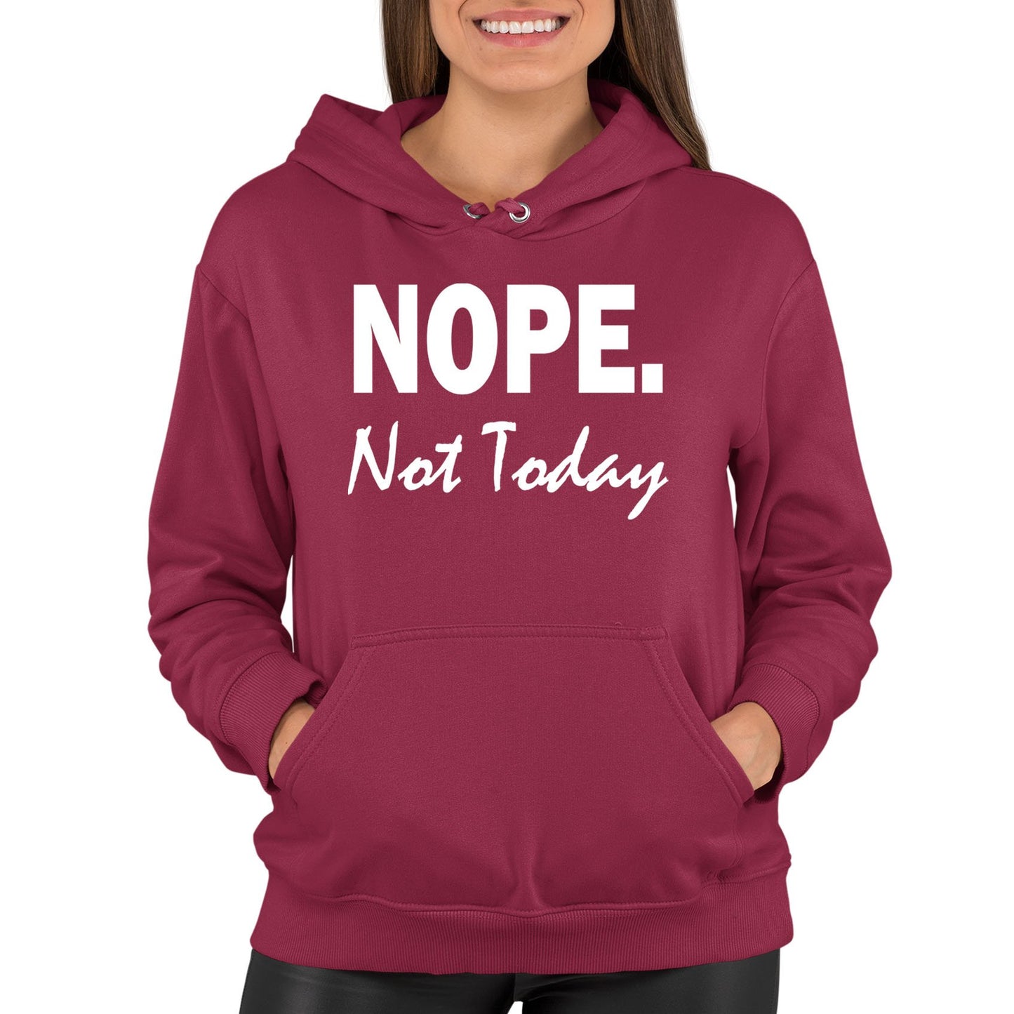 Nope Not Today Womens Pullover Hoodie