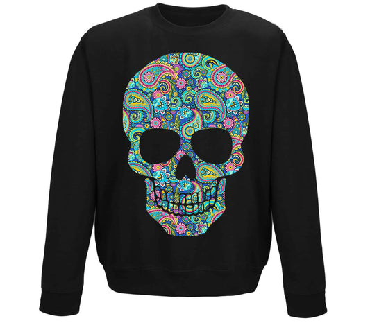 Paisley Skull Childrens Sweatshirt