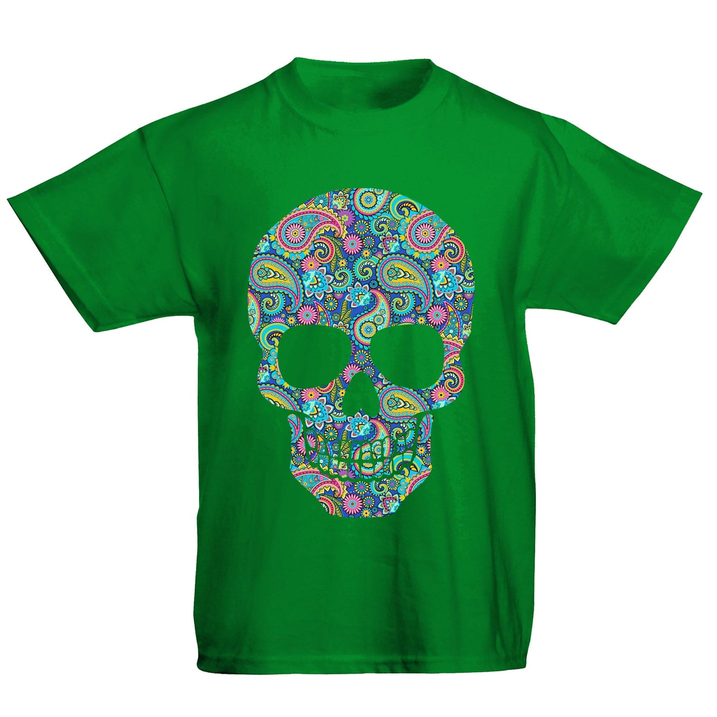 Paisley Skull Kids T-shirt