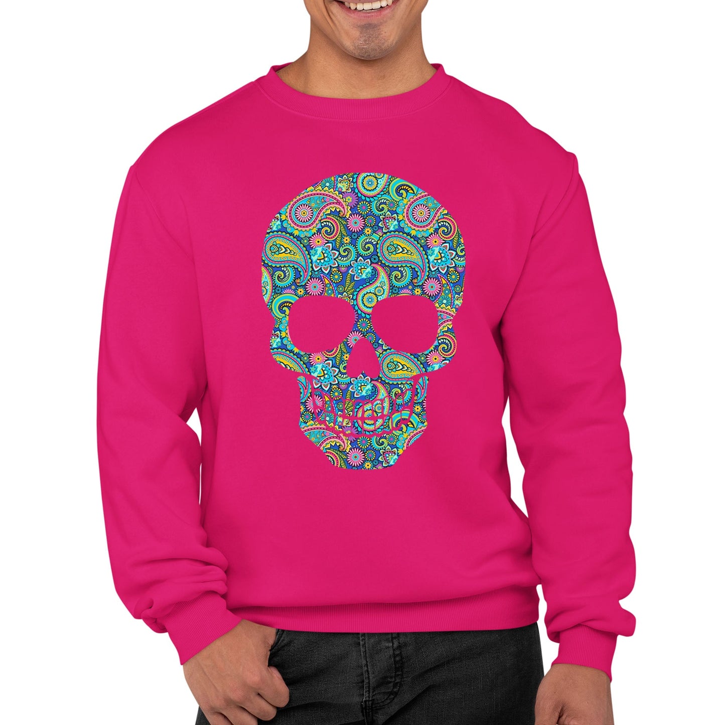 Paisley Skull Mens Sweatshirt