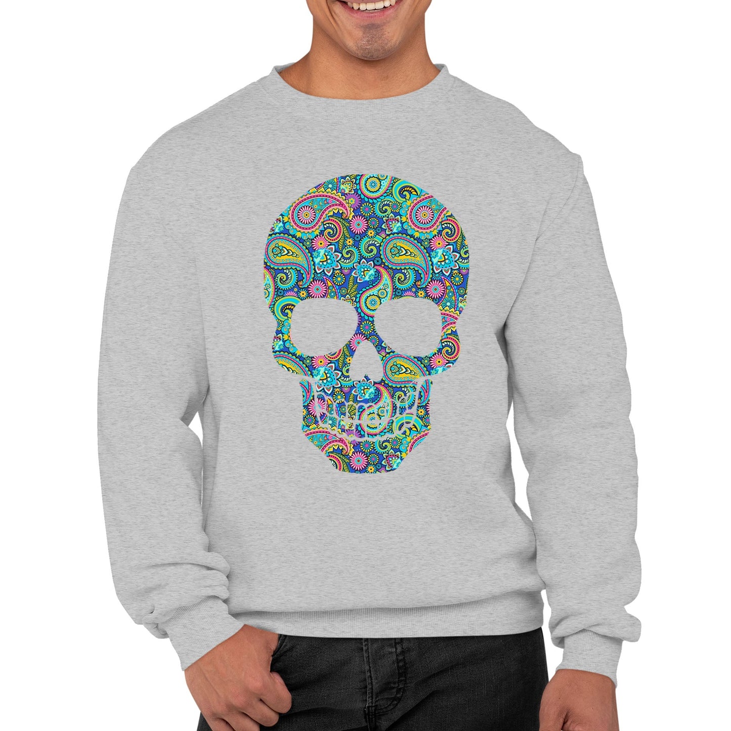 Paisley Skull Mens Sweatshirt