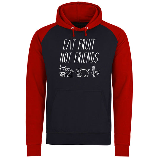 East Fruit Not Friends Vegetarian Baseball Hoodie