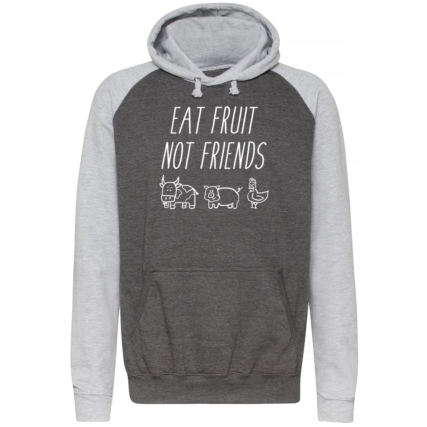 East Fruit Not Friends Vegetarian Baseball Hoodie