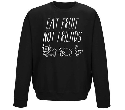 East Fruit Not Friends Vegetarian Childrens Sweatshirt