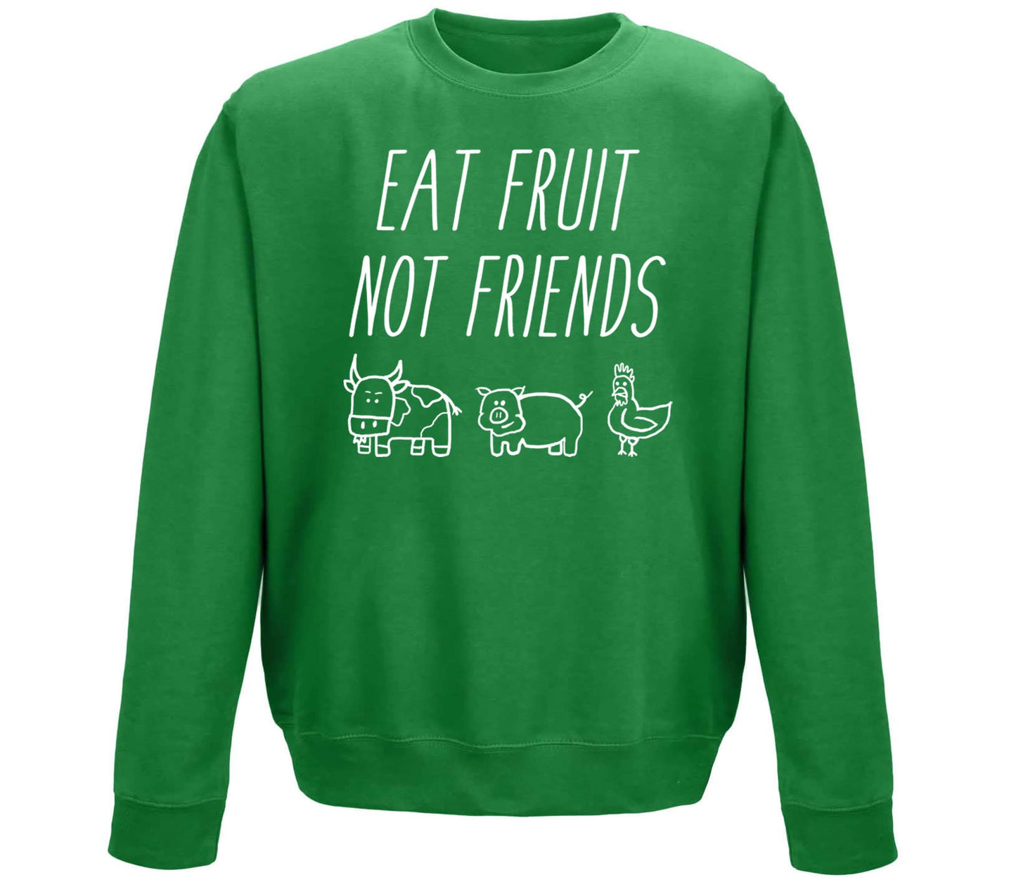 East Fruit Not Friends Vegetarian Childrens Sweatshirt