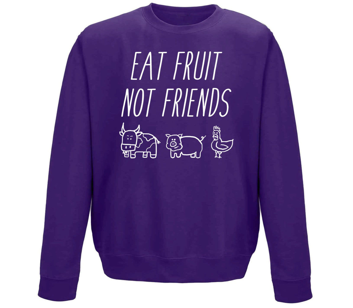 East Fruit Not Friends Vegetarian Childrens Sweatshirt