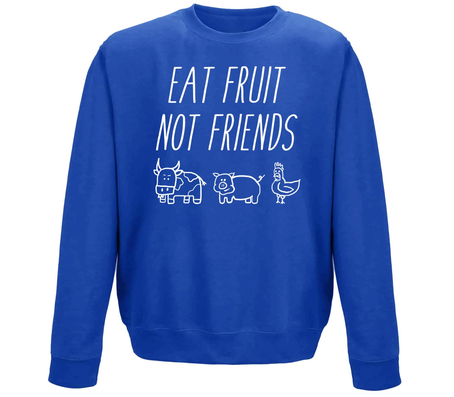 East Fruit Not Friends Vegetarian Childrens Sweatshirt