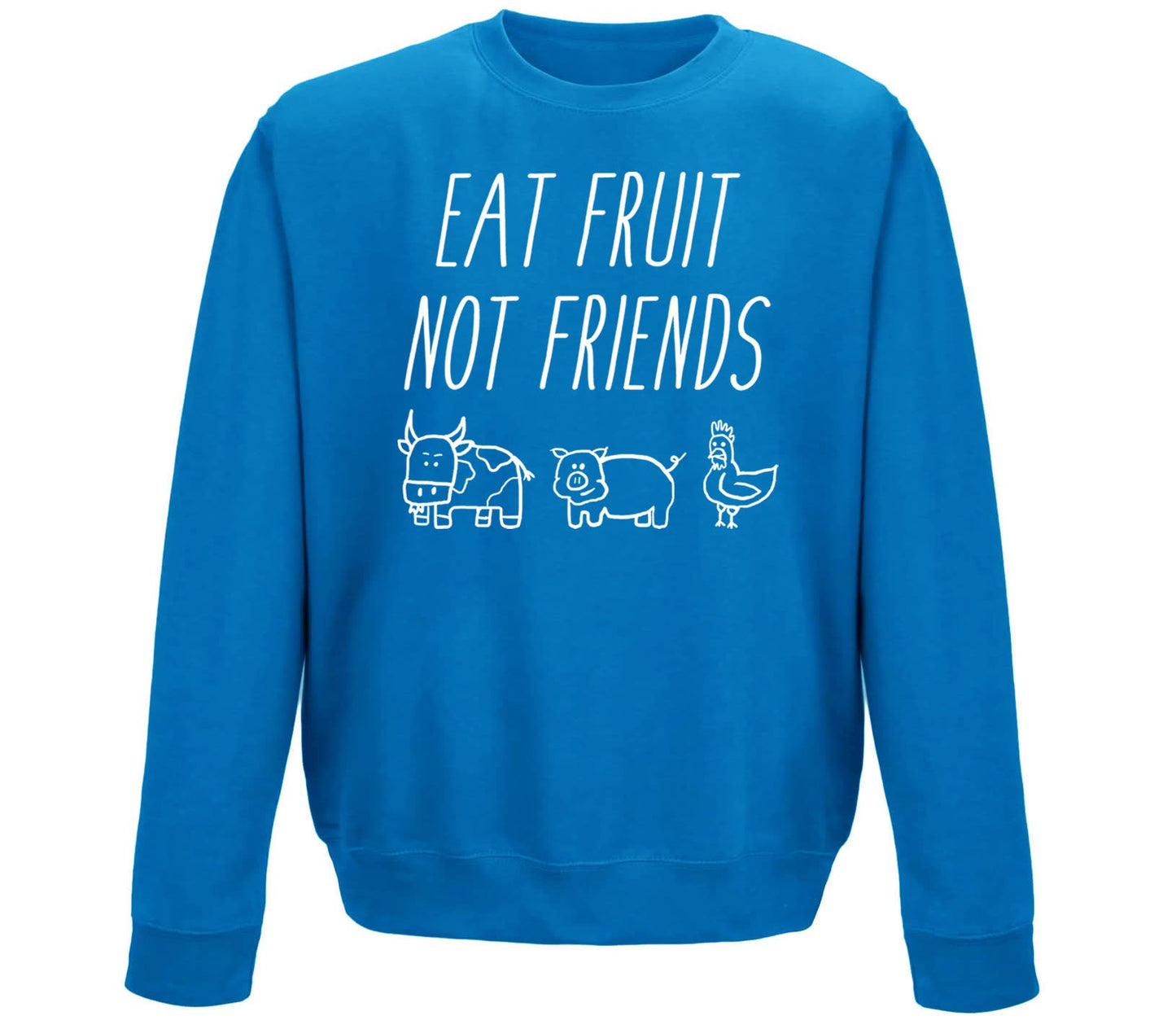 East Fruit Not Friends Vegetarian Childrens Sweatshirt