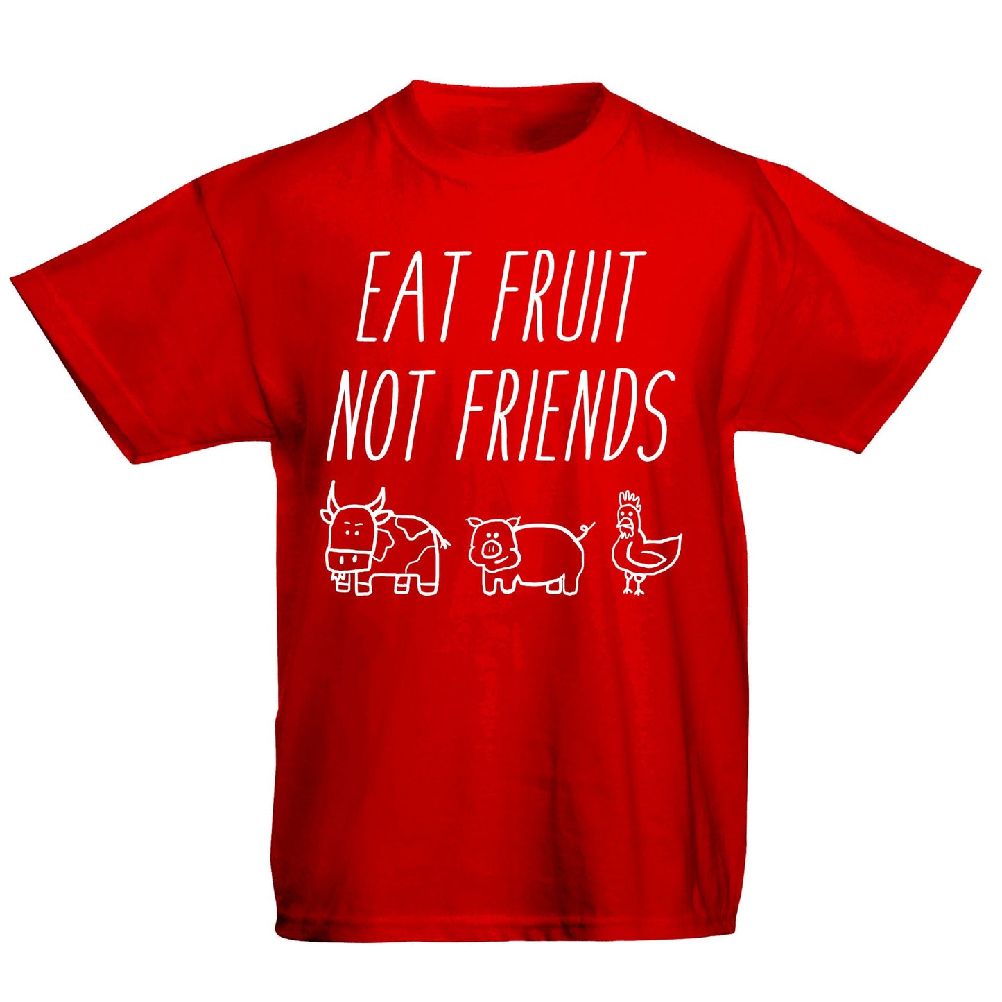 East Fruit Not Friends Vegetarian Kids T-shirt